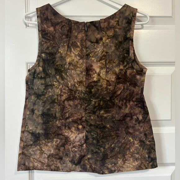 Comrags Earth-tones Cotton Sleeveless Boxy Top Made in Canada - Picture 5 of 8